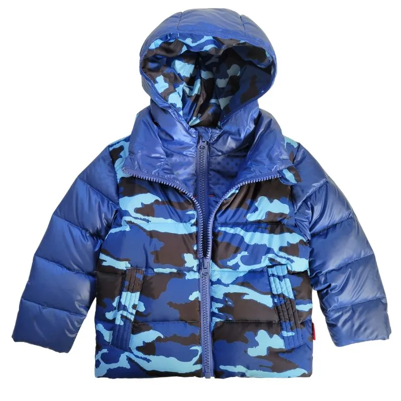 The Road Coat Down -  Blue Camouflage
