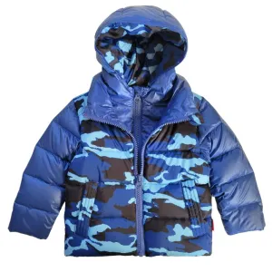 The Road Coat Down -  Blue Camouflage