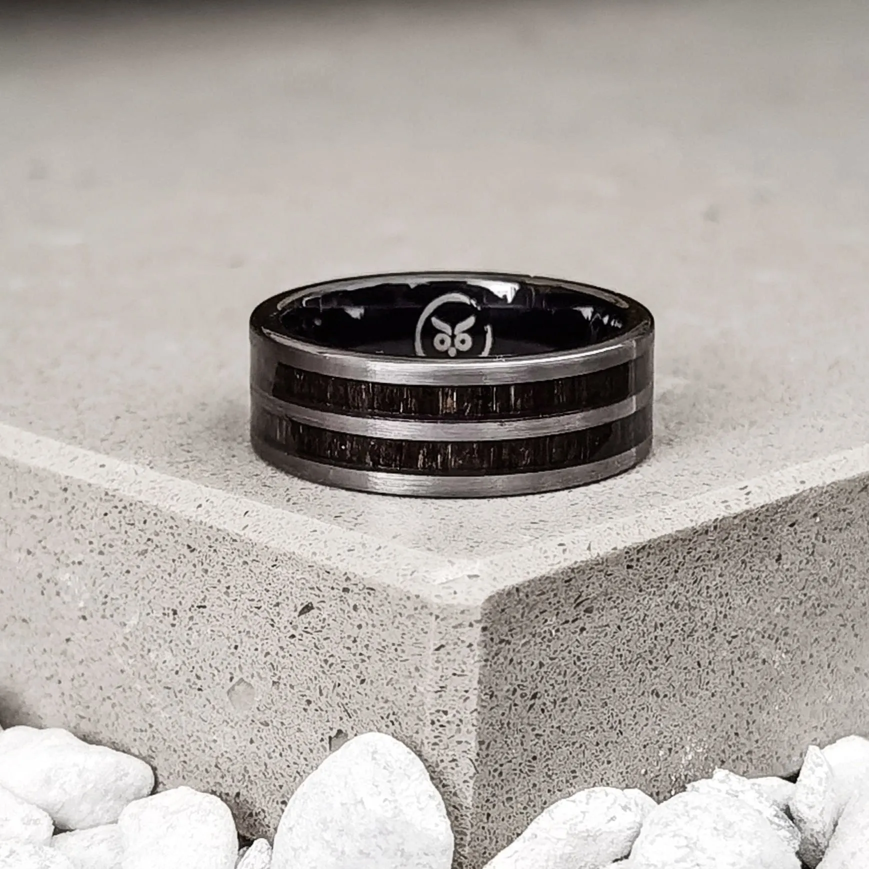 Thor - Ebony Wood Men's Tungsten Ring
