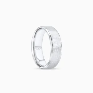 Titan Brushed Finish Men's Ring 6.5MM in 18K Solid Gold or Platinum