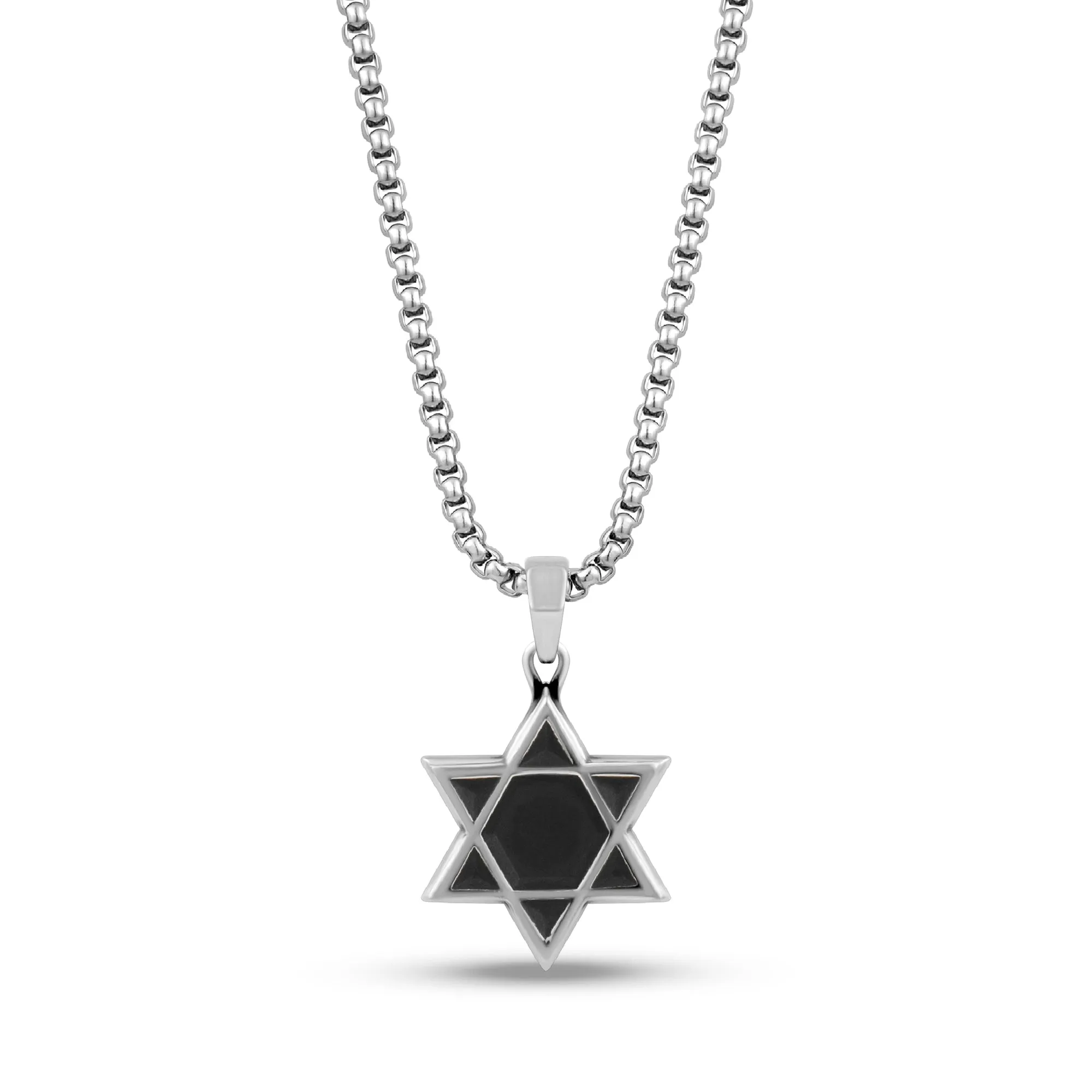 Two Tone Star of David Pendant