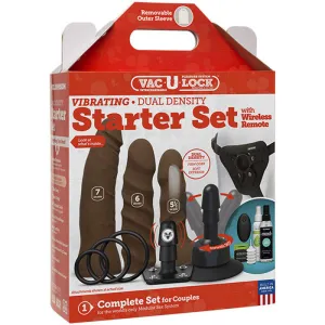 Vac-U-Lock - Vibrating Dual Density Starter Set - Vibrating With Wireless Remote