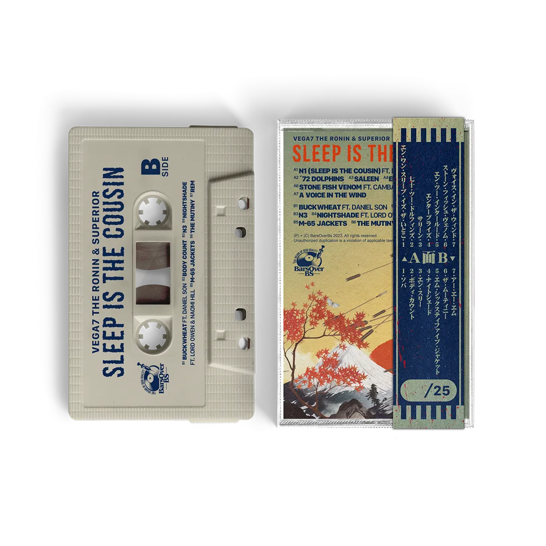 Vega7 The Ronin x Superior - Sleep Is The Cousin (Cassette Tape With Obi Strip)