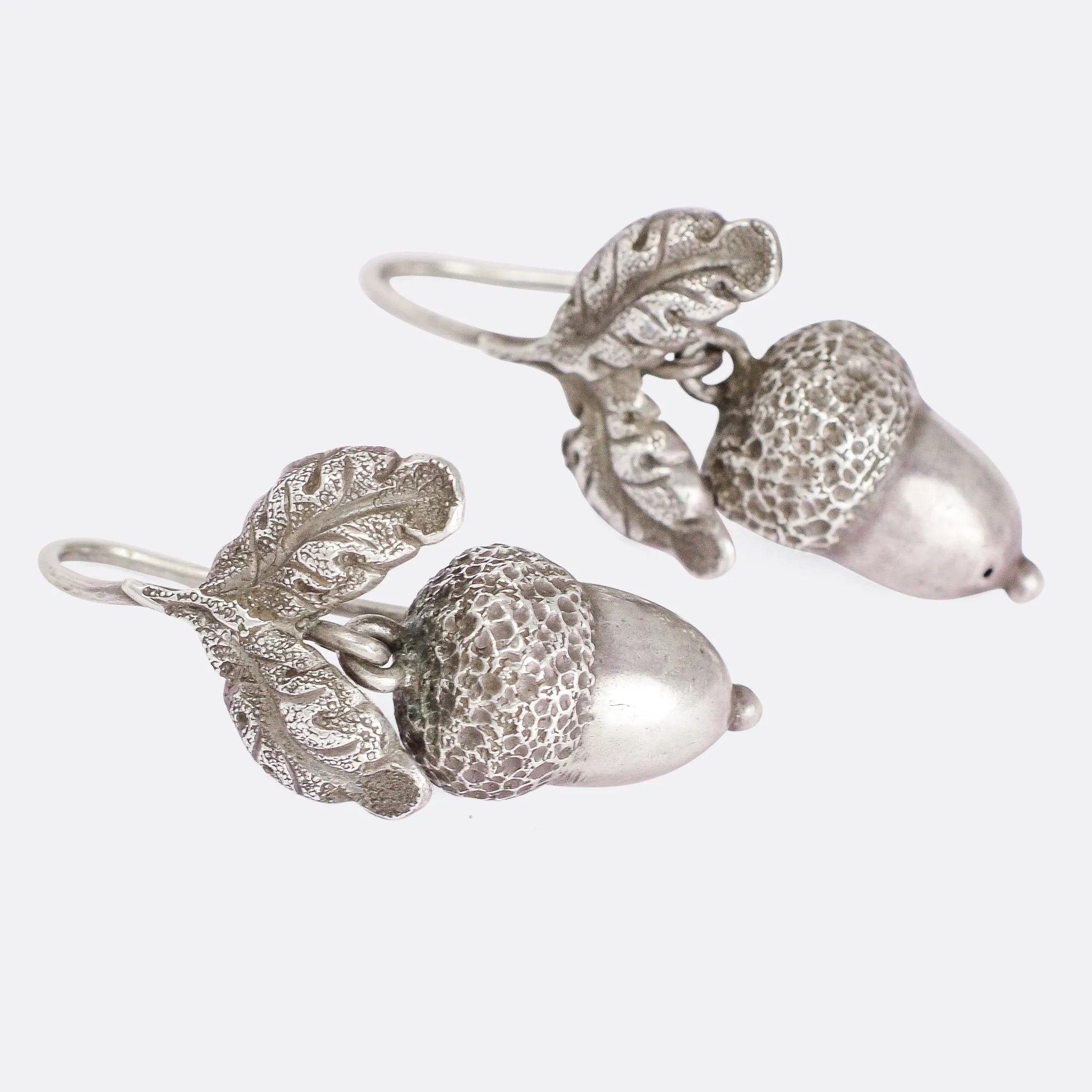 Victorian Acorn & Oak Leaf Earrings