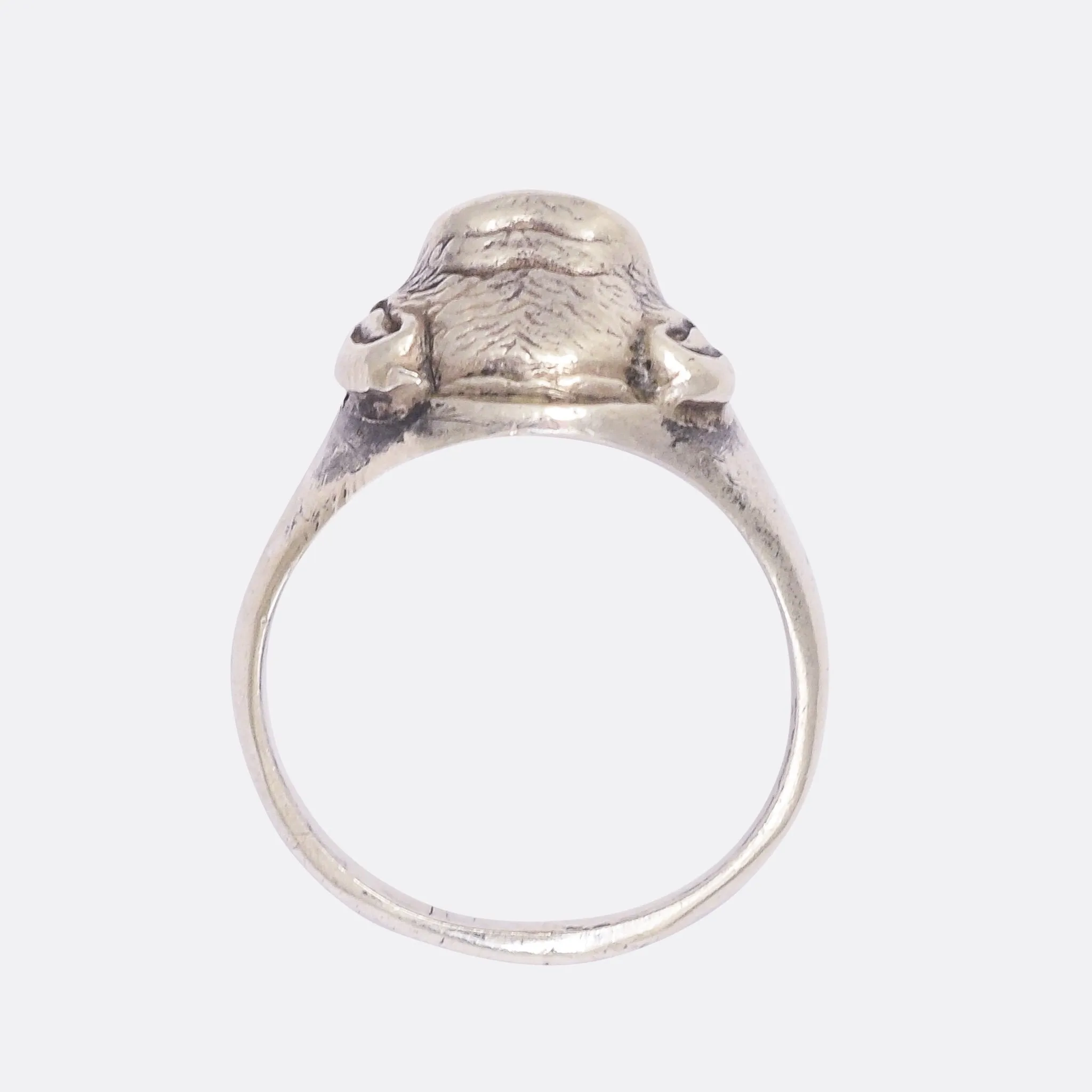 Victorian Garnet Eye Monkey Face Ring