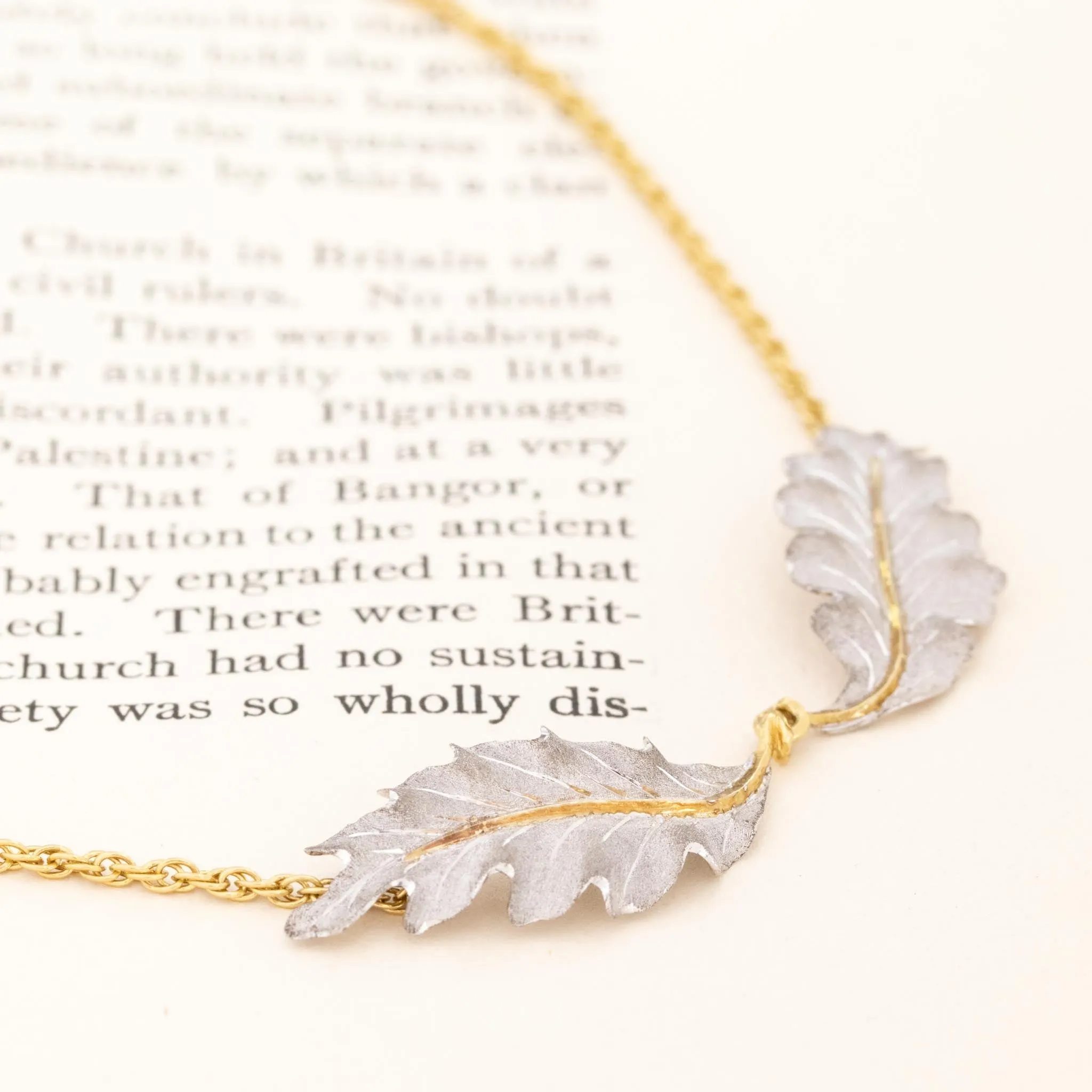 Vintage Leaf Motif Necklace by Buccellati