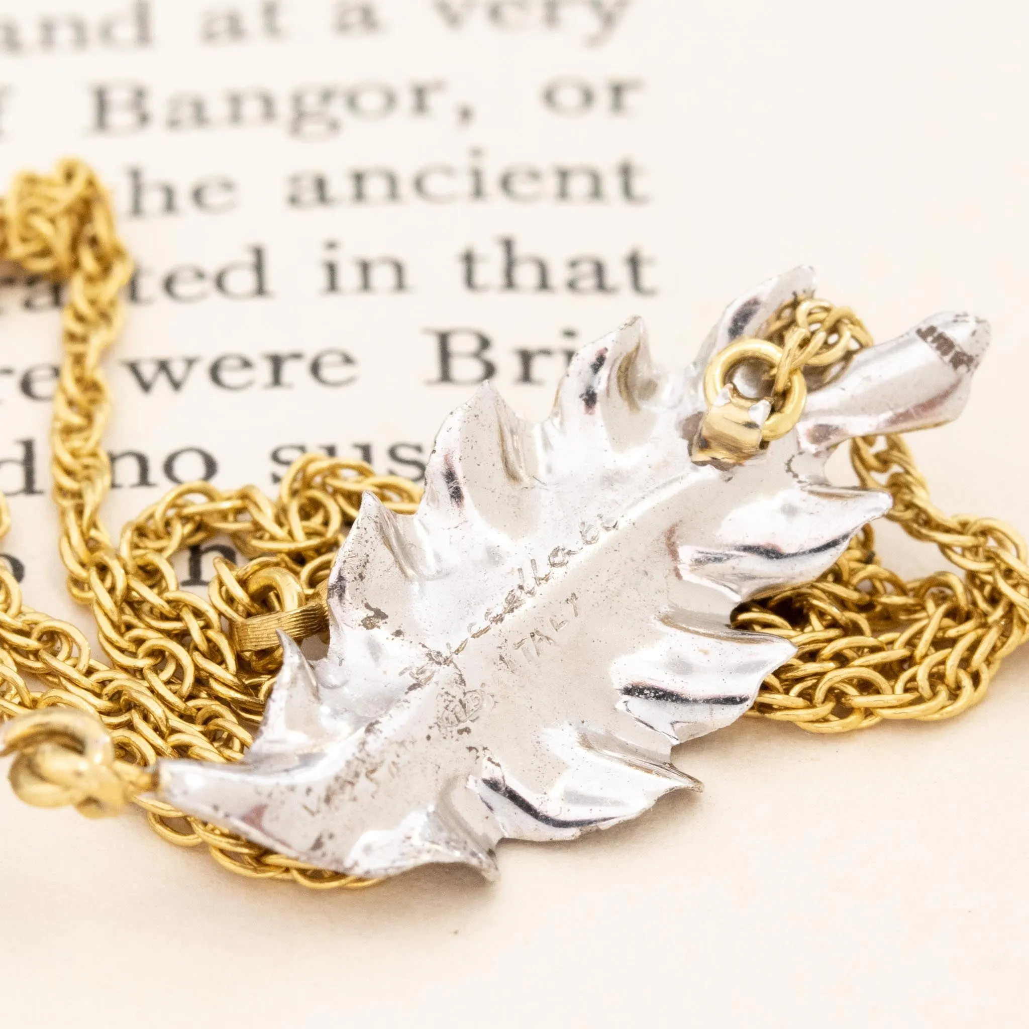 Vintage Leaf Motif Necklace by Buccellati