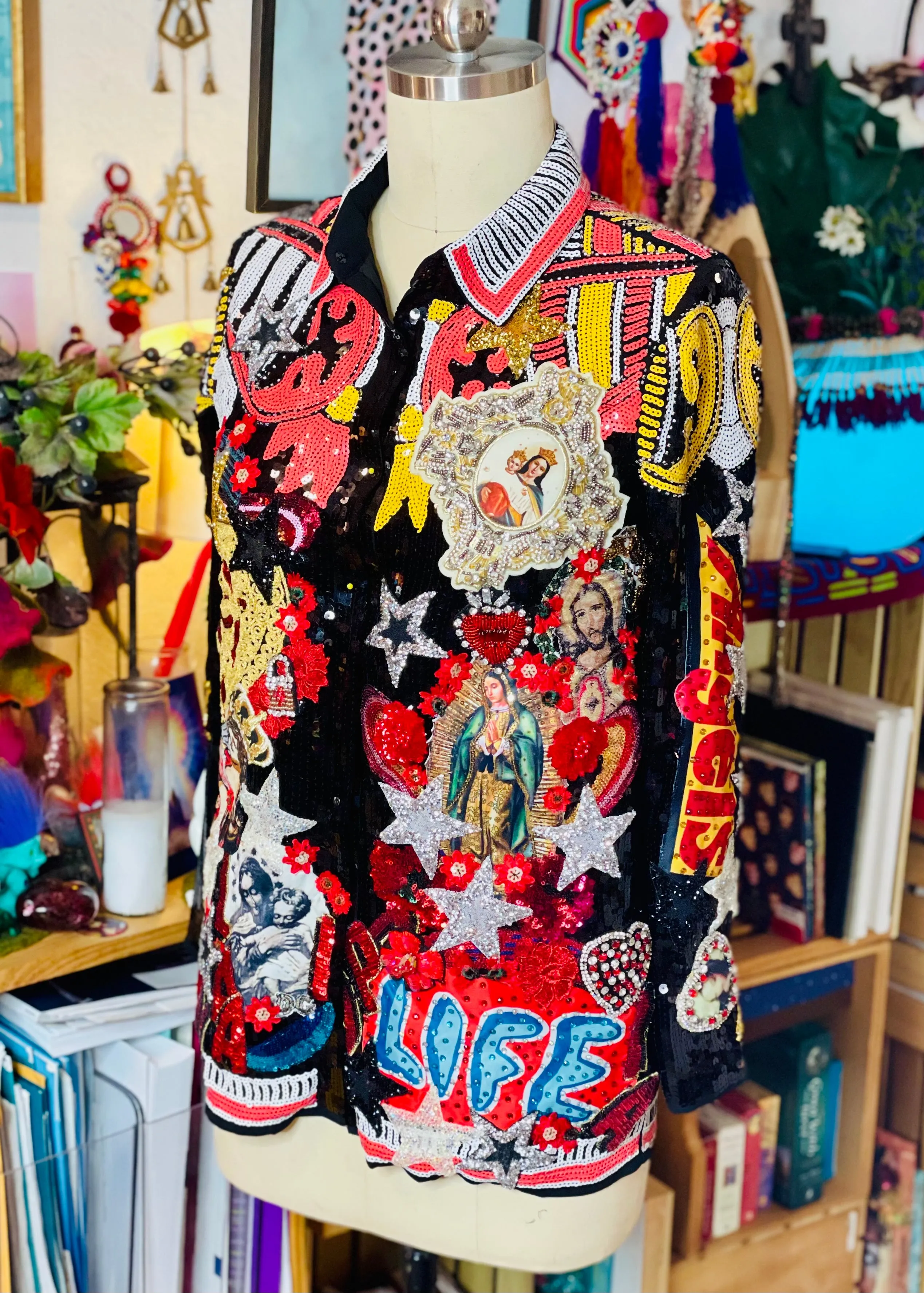 Virgins and Angels sequins jacket