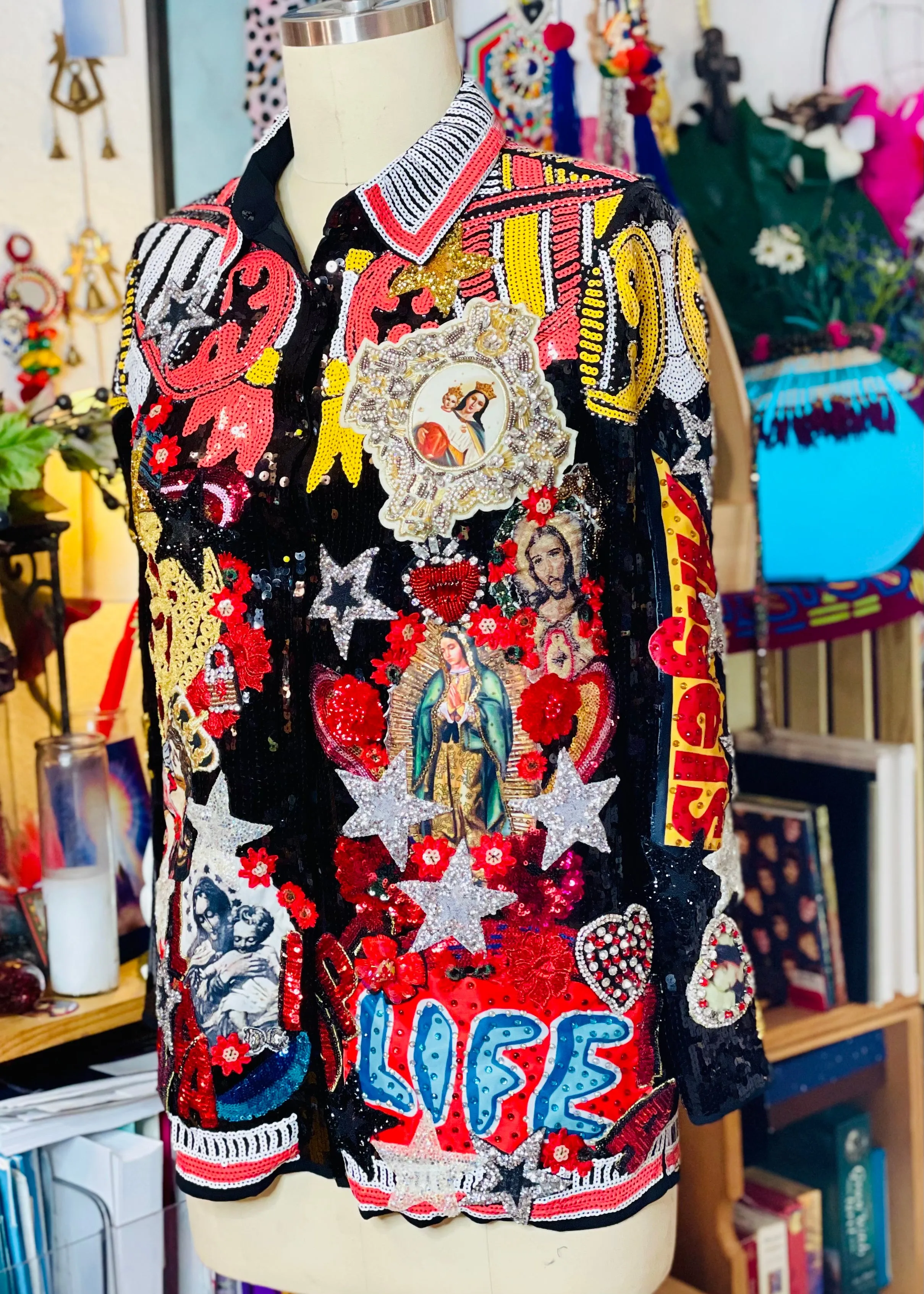 Virgins and Angels sequins jacket