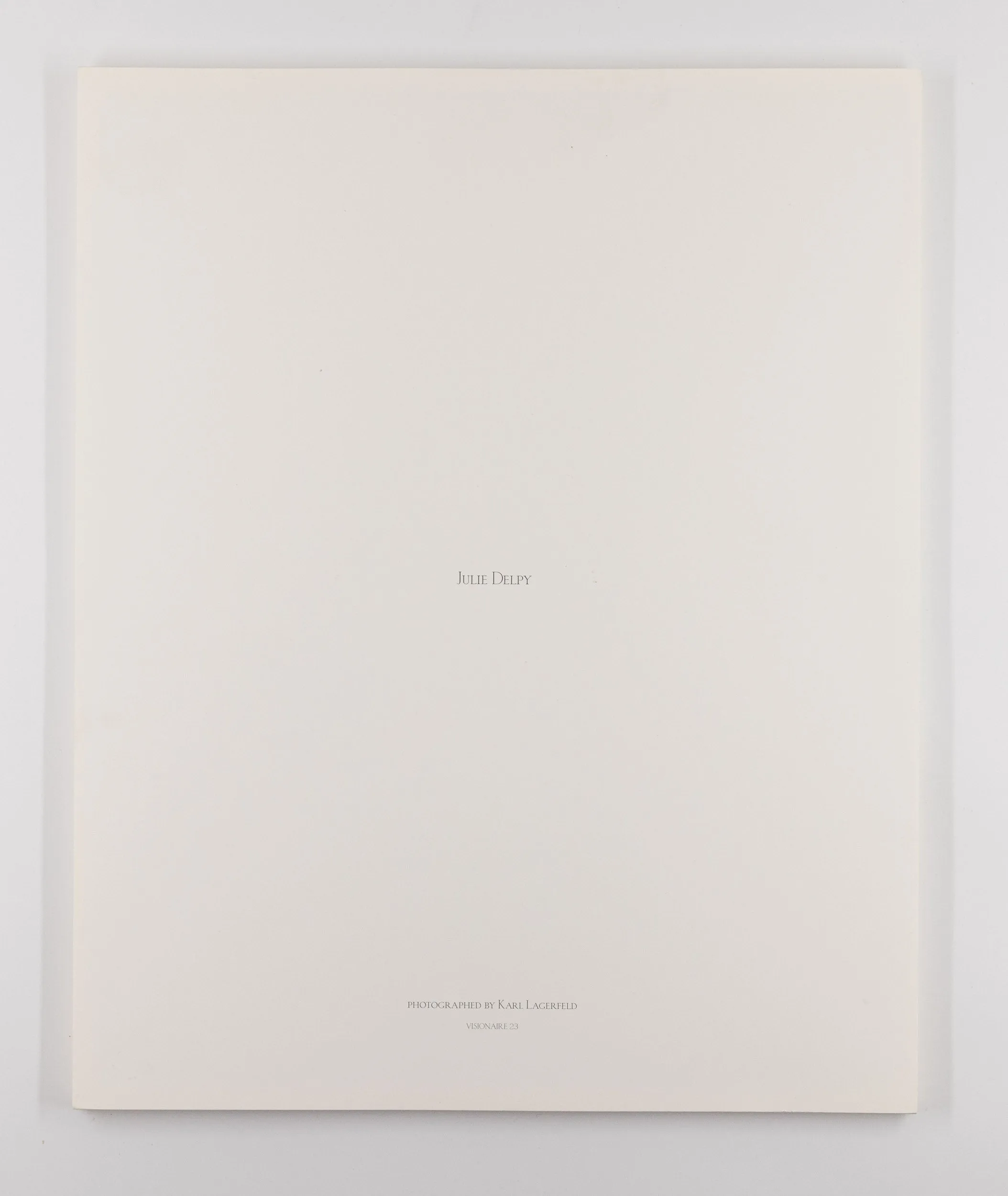 Visionaire #23: The Emperor's New Clothes – Karl Lagerfeld [1st Ed.]