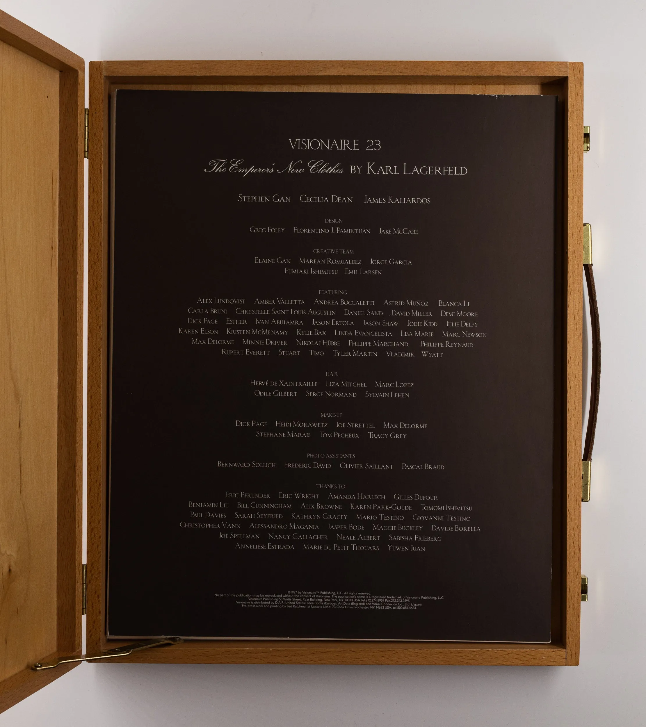 Visionaire #23: The Emperor's New Clothes – Karl Lagerfeld [1st Ed.]