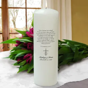 White Corinthians Unity Candle