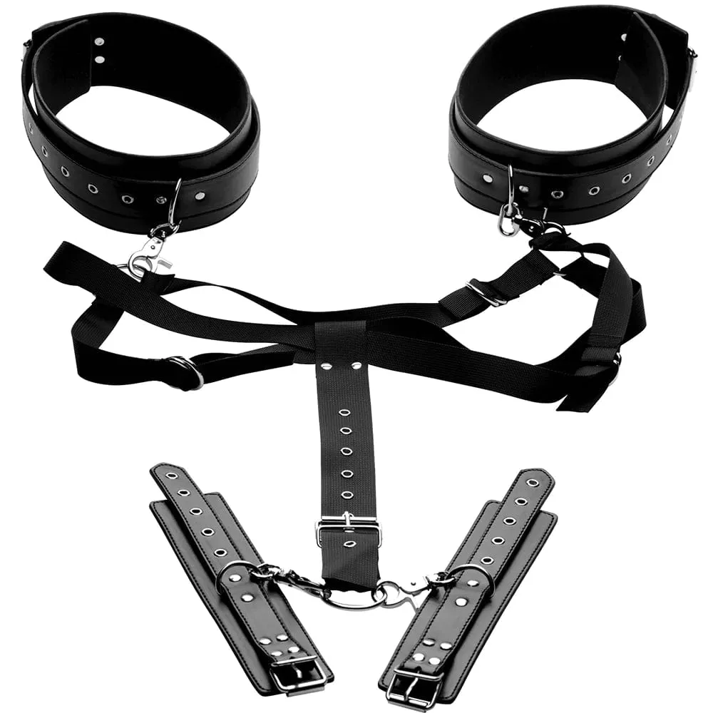 XR Brands Master Series Acquire Thigh Harness with Cuffs