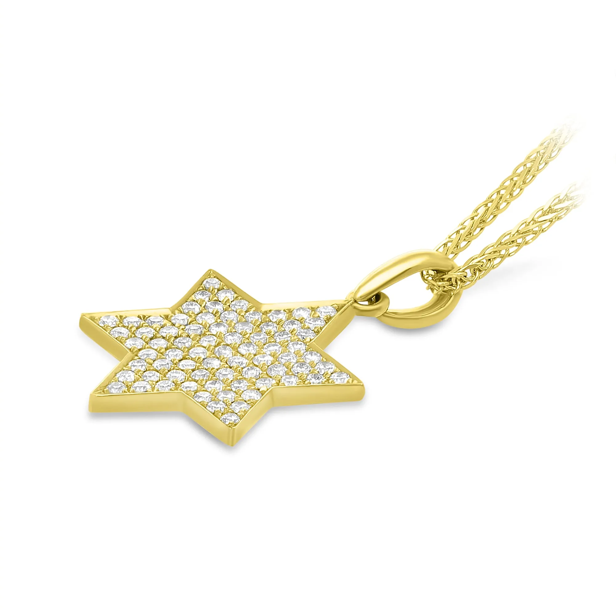 Yellow Gold Complete Shining Star Pendant -.45 Carat